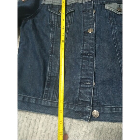 Buffalo David Bitton Embroidered Floral Denim Jacket Md Boho Cottage Core... - Picture 9 of 10